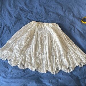 Antique vintage white lace women’s petticoat